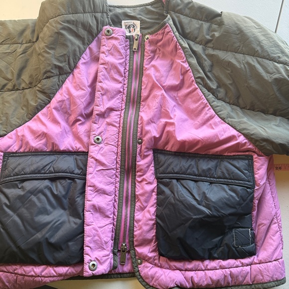 NEW! Free People FP Movement Outta Left Field Jacket XS Pink Green Full Zip - Picture 6 of 11